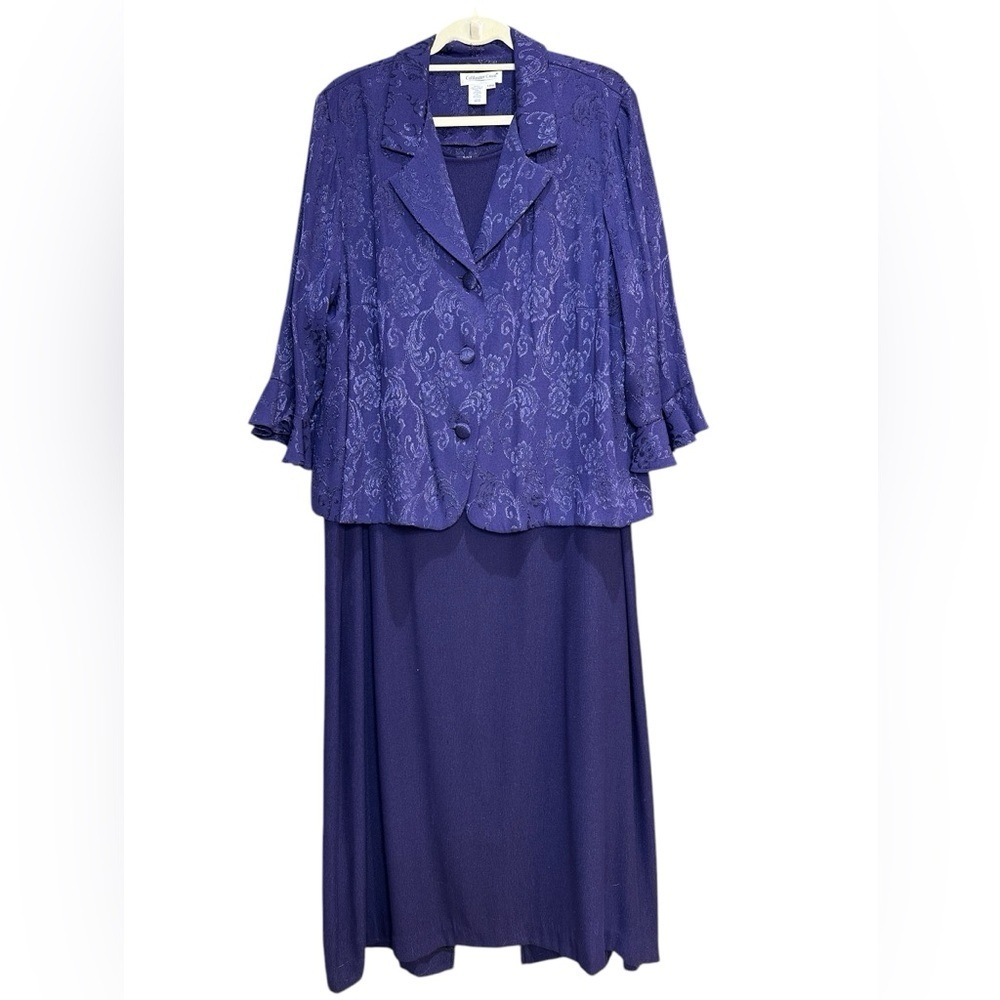 Coldwater Creek  two piece Navy Blue Dress Size 18W